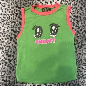 Omighty anime eyes tank top